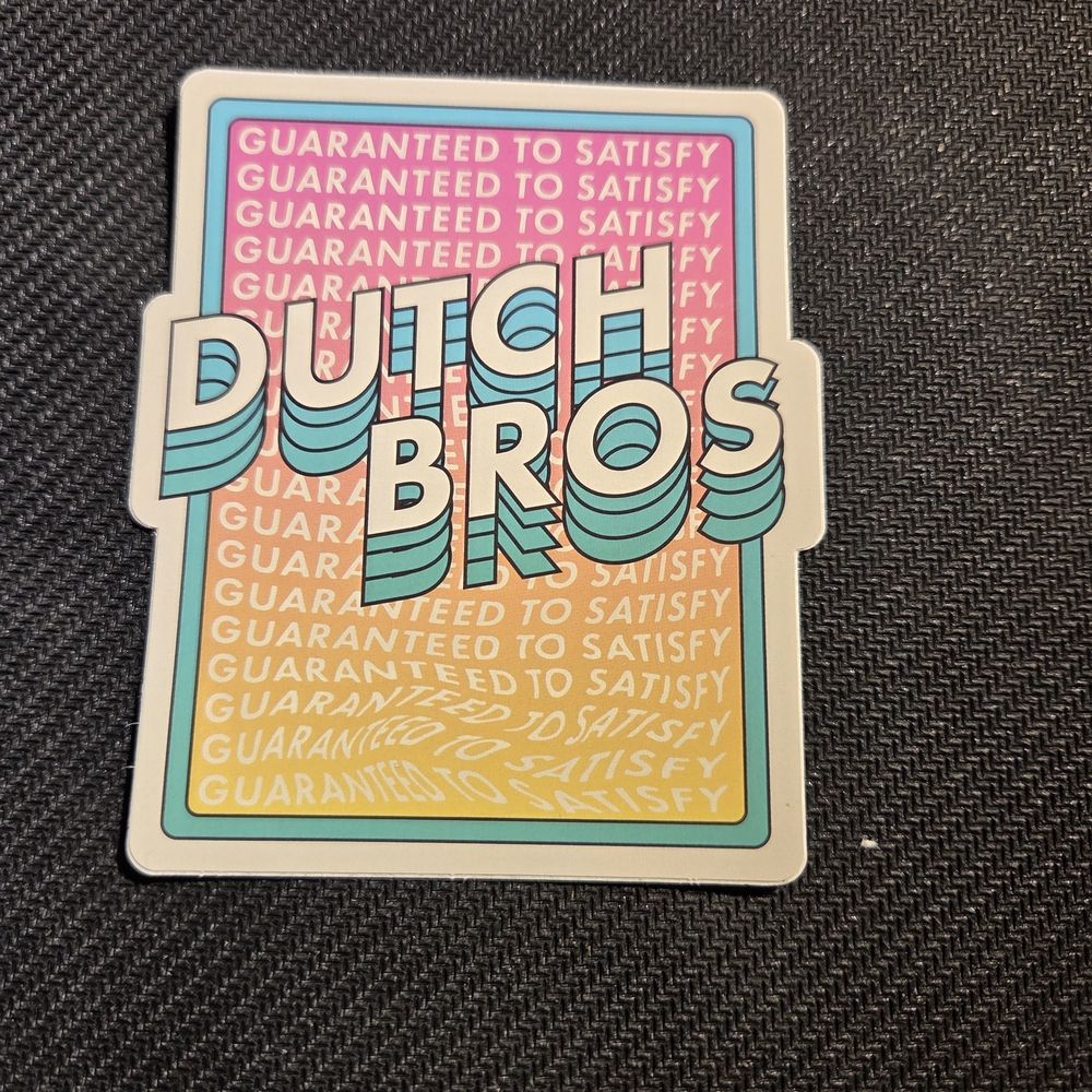 Dutch Bros Multicolor Satisfaction Sticker